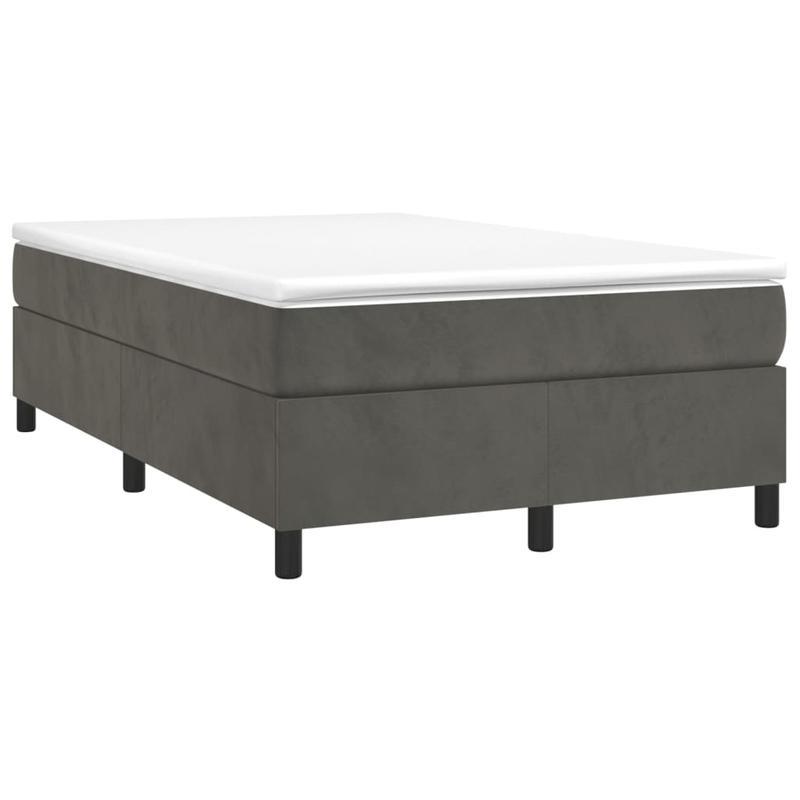 Modern Minimalist Bed Frame - Heavy-Duty Platform Bed with Easy Assembly, No Box Spring Needed, Sturdy Wooden Construction - Mattress-Friendly Design for All Seasons - Ideal for Small Spaces & Contemporary Bedrooms - Grigio S