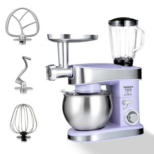 Keukenmixer – Mixer – Standmixer – Mengmachine – KitchenAid – Paars – 6-in-1 Multifunctioneel – 6,3 Liter RVS Kom – 6 Snelheden Met Pulsestand
