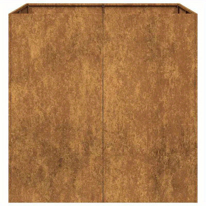 Plantenbak – Plantenhouder – Bloempot – Tuinbak – Kruidenbak – Roestbruin – Duurzaam Acryl – Weerbestendig 80x80x80 cm
