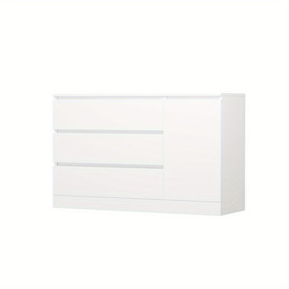 Dressoir – Kast – Sideboard – Ladekast – Opbergmeubel – Modern Wit – 3 Laden – Vrijstaand – Minimalistisch Design