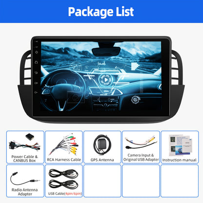Autoradio – Multimedia Systeem – Auto Stereo – Navigatiesysteem – Android Headunit – 9 Inch HD Touchscreen – Android 14 – 4GB RAM & 64GB Opslag – Draadloos CarPlay & Android Auto
