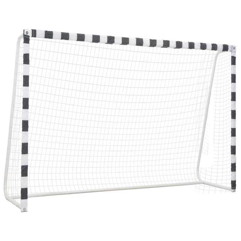 Voetbaldoel – Soccer Goal – Football Net – voetbalgoal – voetbaldoeltje – Metaal – 300x200x90 cm – Weerbestendig – Inclusief Bevestigingshaken