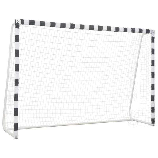 Voetbaldoel – Soccer Goal – Football Net – voetbalgoal – voetbaldoeltje – Metaal – 300x200x90 cm – Weerbestendig – Inclusief Bevestigingshaken