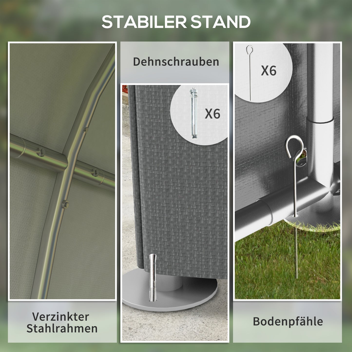 Opslagtent – Tuinschuur – Bewaartent – Opslagruimte – Tuinkast – Donkergrijs – Stevig Stalen Frame – Waterdichte Hoes 1,2x1,8x1,6m