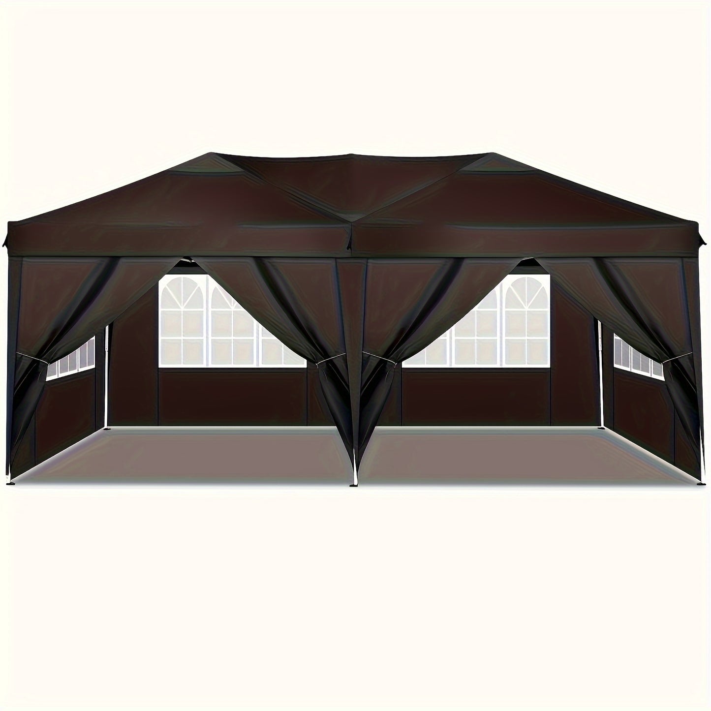 Partytent – Paviljoen – Tuintent – Feesttent – Schaduwtent – 3x6 m – Met 6 Zijwanden – UV Bescherming – Verstelbare Hoogte