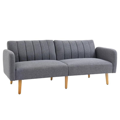 2-zits Slaapbank – Slaapbankje – Bedbank – Sofa Bed – Logeerbank – Rubberhout Frame – Ruimtebesparend Compact Design