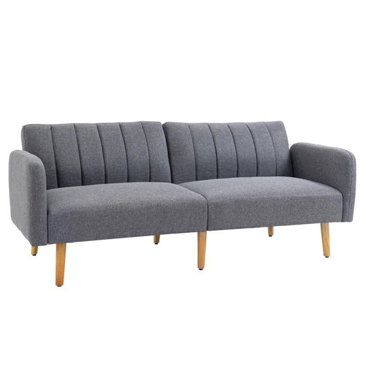 2-zits Slaapbank – Slaapbankje – Bedbank – Sofa Bed – Logeerbank – Rubberhout Frame – Ruimtebesparend Compact Design