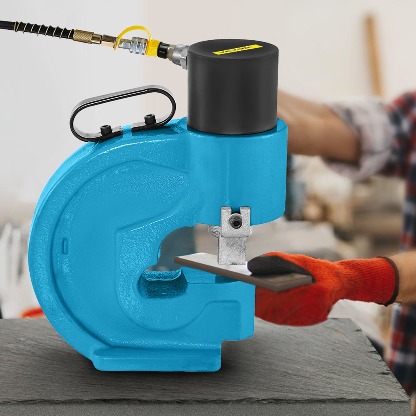 Hydraulische Gatenpons – Gatenknipper – Metaalpunch – Gatenboor – Plaatbewerkingstool – 35 Ton Ponskracht – Hoogwaardig Wolfraamstaal Matrijzen
