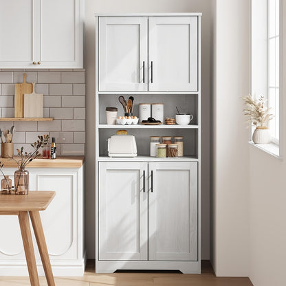 Badkamerkast – Opbergkast – Kolomkast – Hoge Kast – Wastafelonderkast – 170 cm Hoog – MDF Hout Material – Verstelbare Planken – Vrijstaand