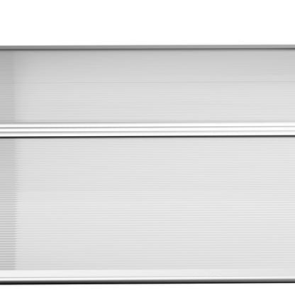 Voordeuroverkapping – Deurluifel – Overkapping – Zonwering – Luifel – Zwart Aluminium Frame – Transparant 5 mm Polycarbonaat Dak – UV- en Weerbestendig