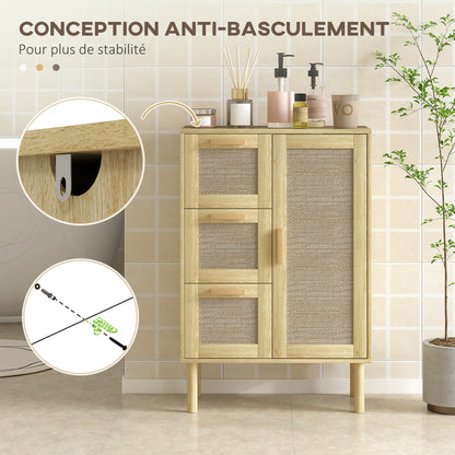 Mobiele Ladekast – Opbergkast – Kantoorwagen – Ladenkast – Archiefkast – Met Slot – Compact Formaat 40x40x61,5 cm – Witte Spaanplaat