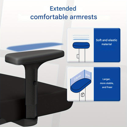 Bureaustoel – Office Chair – Bureaustoel Mesh – Verstelbare Bureaustoel – Draaistoel – Ergonomisch Design – Verstelbare Hoofdsteun & Lendensteun – Geschikt Tot 150 kg