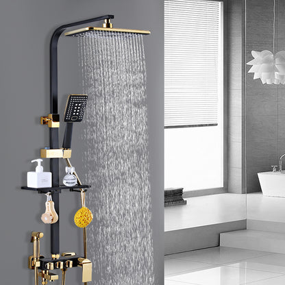Regendouche – Douchekraan – Douchekop – Douche Systeem – Wandmontage – Modern Design – Inclusief Doucheaccessoires