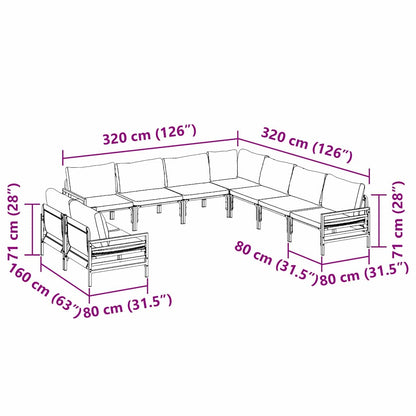 Tuinmeubelen – Loungeset – Zitgroep – Tuinset – Buitenmeubels – Zonder Tafel – Weerbestendig – Comfortabel