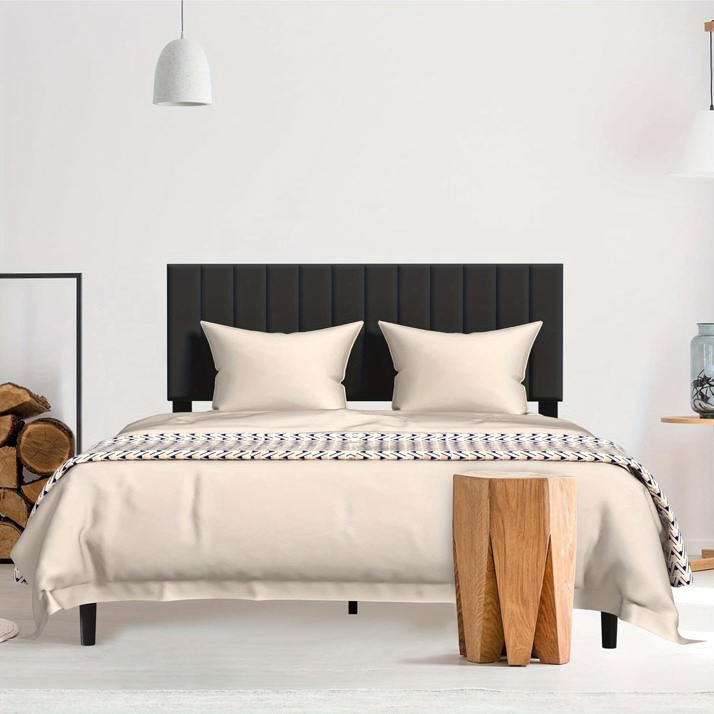 Eenpersoonsbed – Eenpersoonsbedden – Bedframe – Opklapbed – Slaapbank – Metalen Frame – Fluwelen Hoofdbord – 90x200 cm – Stevig & Compact
