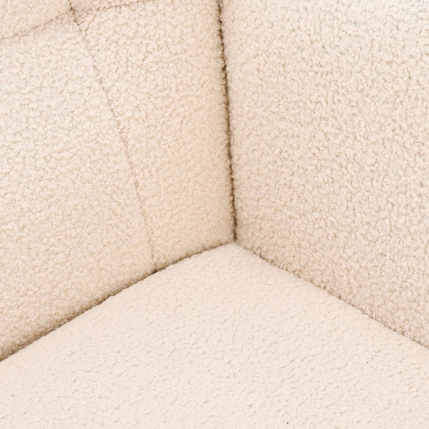 Schommelstoel – Relaxstoel – Schommelstoel Woonkamer – Plush Fluwelen Stoel – Leesstoel – Comfortabel – Hoogwaardige Schuimvulling – Stevig Metaal & Houten Frame – Wit