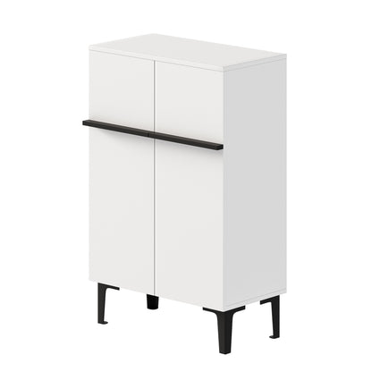 Modern Shoe Cabinet with Double Doors | Large Storage Capacity, Adjustable Shelves, Practical Entryway Storage, Space-Saving Design, Metal Material, Dimensions: 95×60×34.5 cm