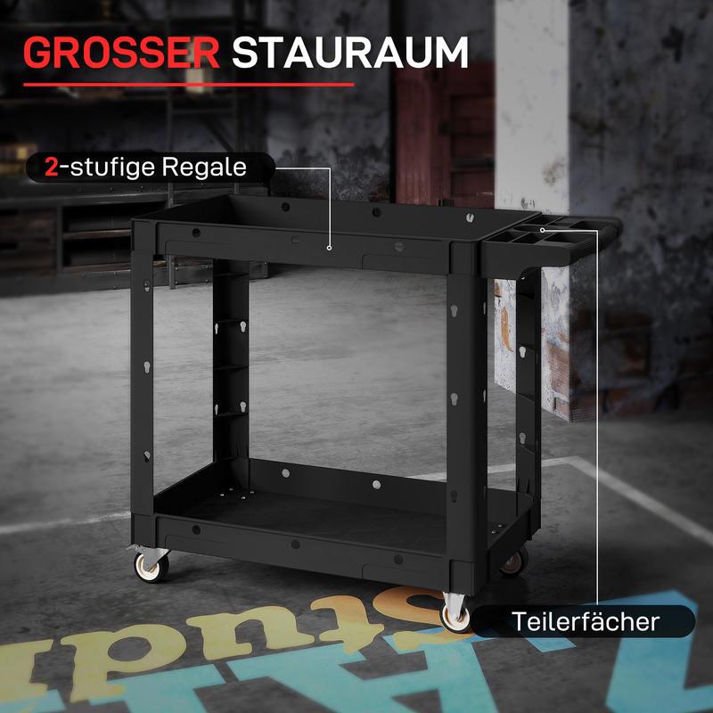Multifunctional tool cart, storage cart, multi-layer tool tray, perfect gift for father and husband, professional maintenance tool cart for men