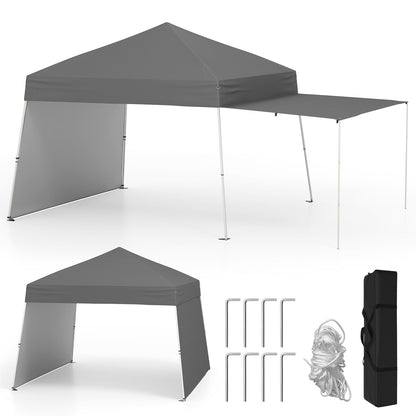 Pop-Up Paviljoen – Tuin Overkapping – Partytent – Vouwtent – Buitentent – UV Bescherming 50+ – Verstelbare Hoogte 3x4m Grijs