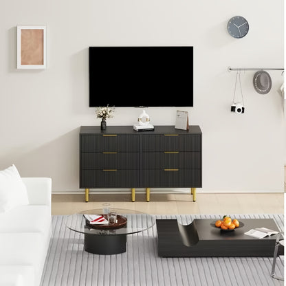 Dressoir – Opbergkast – Ladekast – Kast – Kastenmeubel – Modern Design – 3 Ruime Laden – MDF Met Houten Pootjes – Frisse Groene Kleur – 71x43x76 cm