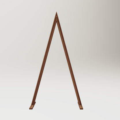 Set van 2 Rustieke Boerenstijl Houten Bruiloftsboog Statieven – Carbon Pine met IJzeren Accenten – Groot & Klein, Eenvoudige Montage
