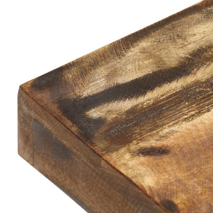 Bankje – Zitbank – Bank – Houten Bankje – Halbankje – Massief Gerecycled Hout – Stalen Onderstel – 110 Cm Breed – Duurzaam En Stevig