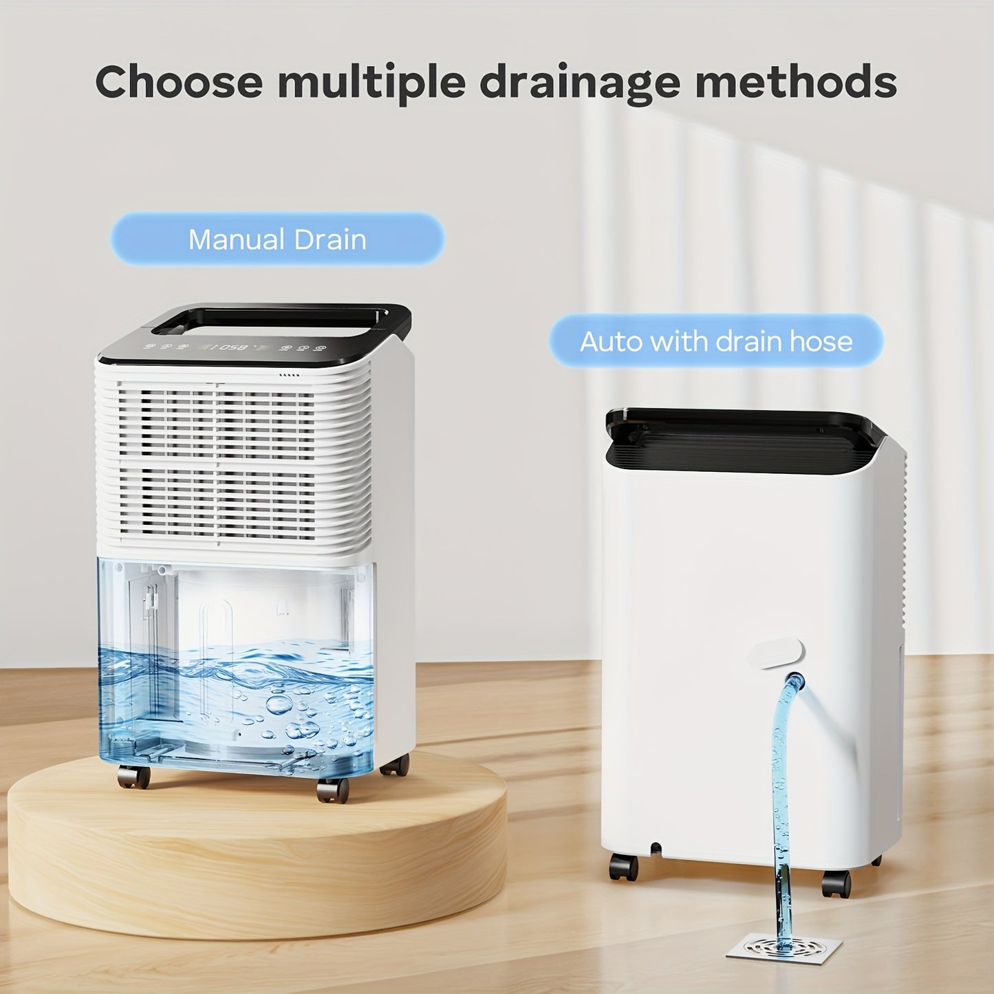 Luchtontvochtiger – Ontvochtiger – Vochtvreter – Dehumidifier – Vochtverwijderaar – 16L per dag – Ultra Stil Met Automatische Vochtigheidsregeling