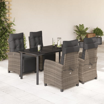 Loungebank – Tuinbank – Loungeset – Tuinmeubel – Outdoor Sofa – PE-Rattan – Verstelbare Rugleuning en Voetsteun