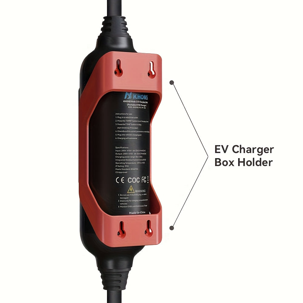 Elektrischeautooplader – EV Oplader – Mobiele Autolader – Snellader – Wandlader – 22 kW 3-fase – Instelbare 6-32A Laadstroom