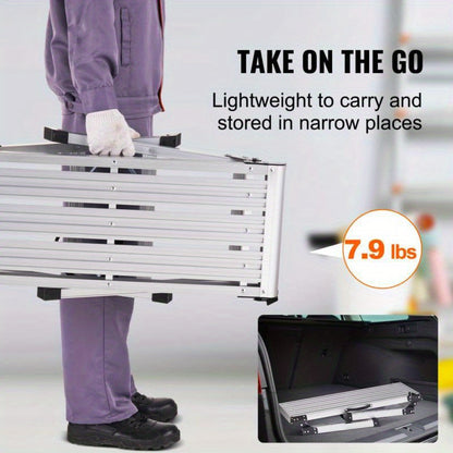 Inklapbaar Werkplatform – Werksteiger – Klimsteiger – Platform – Ladder – Aluminium – 150 kg Draagkracht – Antislip Voeten