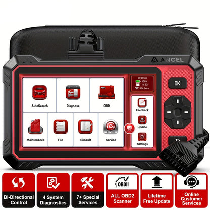 OBD2 Diagnosetool – Autoscanner – Foutcodelezer – Diagnoseapparaat – Scanapparaat – Bidirectionele Functie – Onderhoudsresets