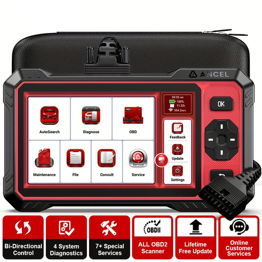 OBD2 Diagnosetool – Autoscanner – Foutcodelezer – Diagnoseapparaat – Scanapparaat – Bidirectionele Functie – Onderhoudsresets