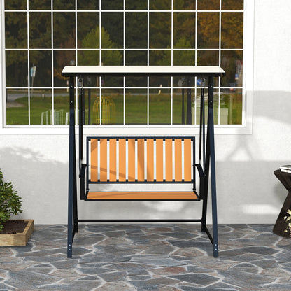 Hollywood Schommel – Tuinschommel – Ligschommel – Buitenschommel – Zweefstoel – Zwarte 2-Persoons Schommel – Verstelbaar Zonnescherm – Robuust Metalen Frame