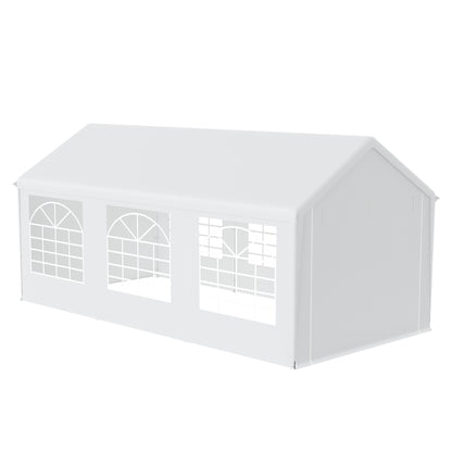 Partytent – Feesttent – Paviljoen – Tuinentent – Tuintent – 3x6 m – Waterdicht – UV-bescherming 50+ – Afneembare Zijpanelen – Stalen Frame