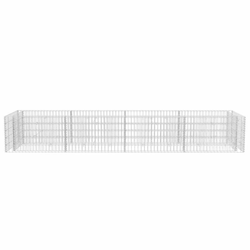 Bloementuinbak – Plantenbak – Moestuinbak – Verhoogde Bak – Tuinbak Staal Argento – Weerbestendig – Extra Groot 360x90x50 cm