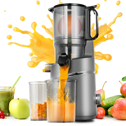 Sapcentrifuge – Juicer – Slowjuicer – Fruitpers – Groentepers – Extra brede 135 mm opening – 2L grote capaciteit