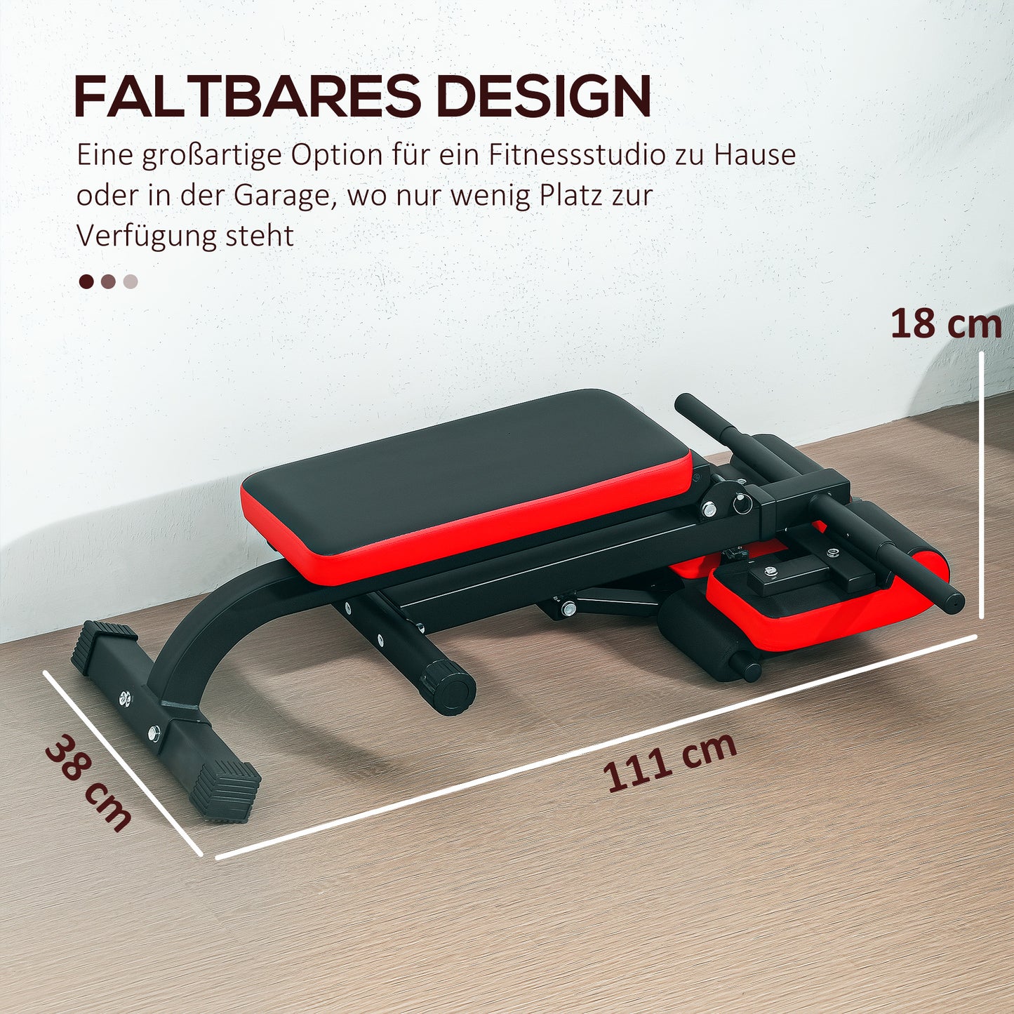 Trainingsbank – Gewichtbank – Fitnessbank – Krachtbank – Opvouwbare Bank – Verstelbaar – Robuust Stalen Frame – Zwart