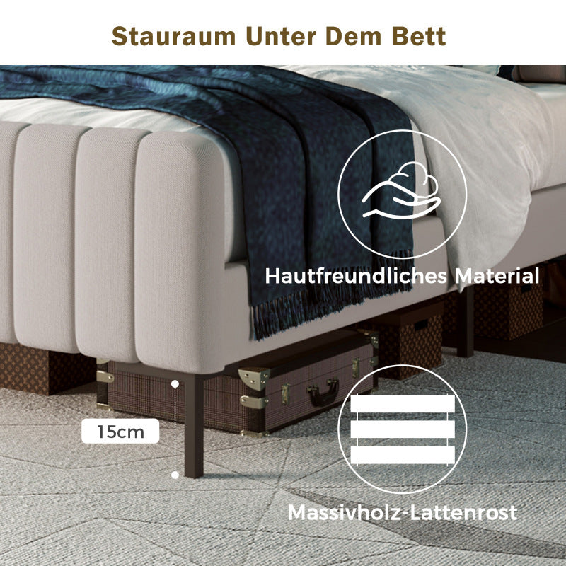 Houten Eenpersoonsbed – Bed Met Opbergruimte – Jeugdbed – Bedframe – Bed Met Lades – 90x200 Cm – Massief Hout – Wit Design