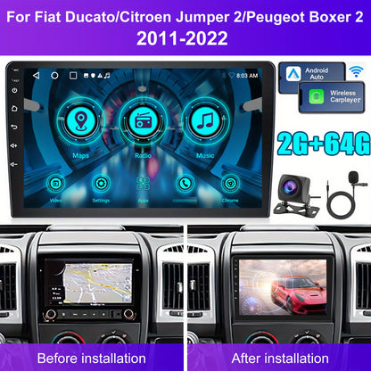 Autoradio – Auto Radio – Car Audio – Multimedia Radio – Navigatie Systeem – 22,86 cm 2DIN Touchscreen – Draadloos CarPlay & Android Auto