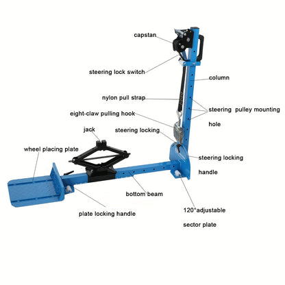 Deukentrekker – Deukverwijderaar – Uitdeuker – Auto Reparatie Set – Auto Deuk Remover – 600 kg Trekvermogen – Verstelbare Hoogte 100-920 mm