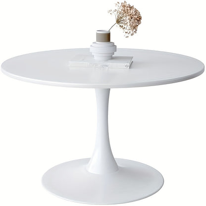 Eettafel – Ronde Tafel – Keukentafel – Kleine Eetkamertafel – Balkon Tafel – Houten Tafelblad – Compact Ø 80 cm