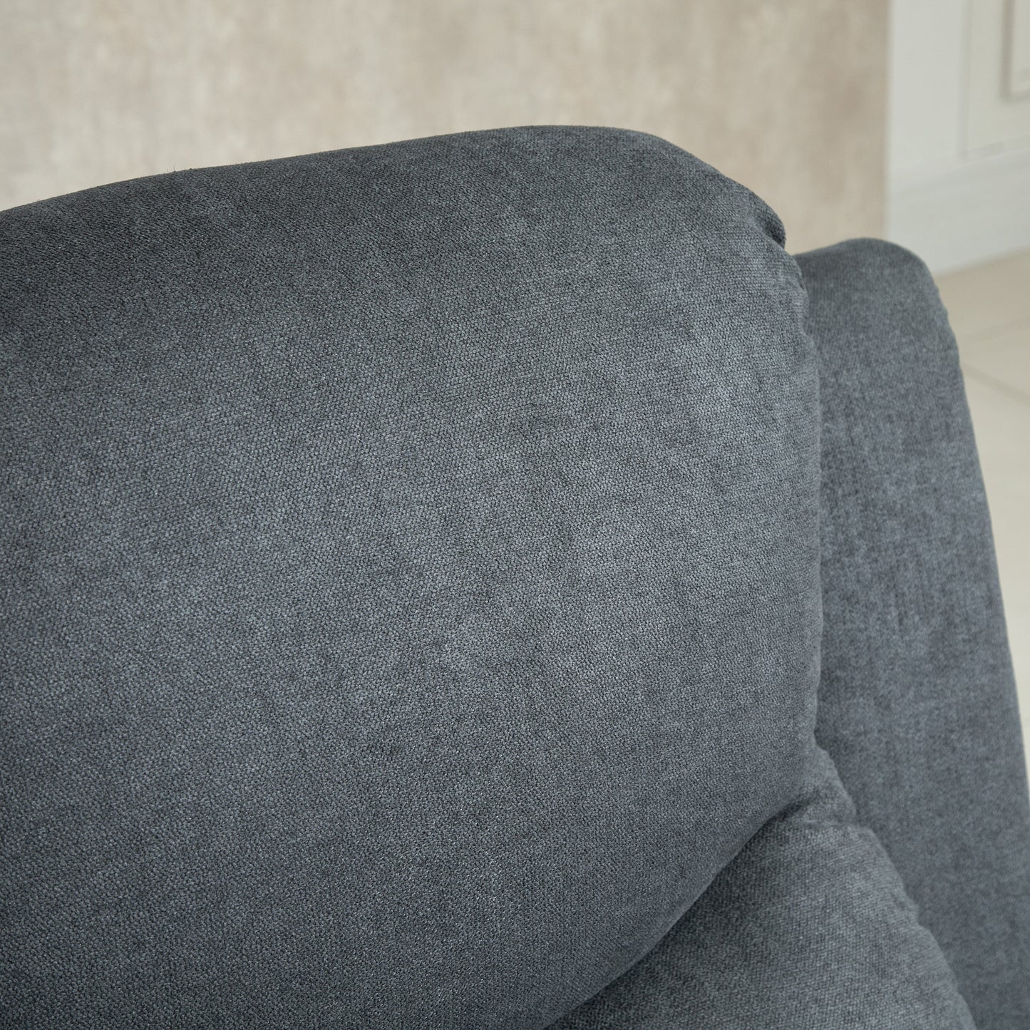 Relaxfauteuil – Relaxstoel – Kantelbare Stoel – Zitfauteuil – Donkergrijs Linnen Look – Kantelfunctie tot 150° – Compact Formaat