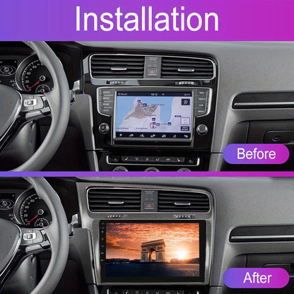 Autoradio – Auto Radio – Car Stereo – 2-DIN Radio – Multimedia Radio – Android 15 OS – 10 Inch 1080P Touchscreen – Wireless CarPlay & Android Auto – AHD Achteruitrijcamera & Microfoon – 32-Kanaals Equalizer – WiFi/Bluetooth/FM/SWC/Mirror Link