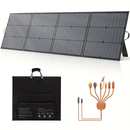 Opvouwbaar Zonnepaneel – Draagbaar Zonnepaneel – Solar Paneel – Mobiel Zonnepaneel – 200W Vermogen – Verstelbare Standaard