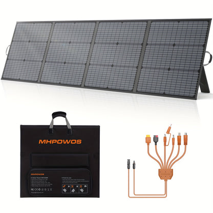 220W Zonnepaneel – Opvouwbaar Zonnepaneel – Flexibel Zonnepaneel – Draagbaar Zonnepaneel – Solar Power Kit – Hoog Rendement 23,5% – Onderhoudsvrij Design