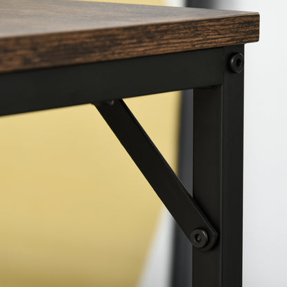 Bartafelset Industrieel – Bartafel – Barmeubel – Barkrukken – Keukentafelset – Zwart Metalen Frame – Eikenhout Look – Compact Design – Stevige Voetensteunen