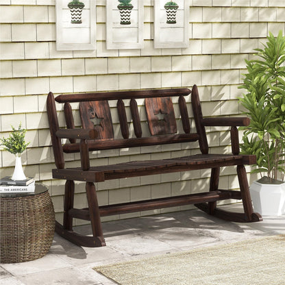 Tuinbank – Schommelbank – Buitenbank – Houten Bank – Terrasbank – Weerbestendig – Draagvermogen 320 kg – Afmetingen 111x85x89 cm – Rustic Brown