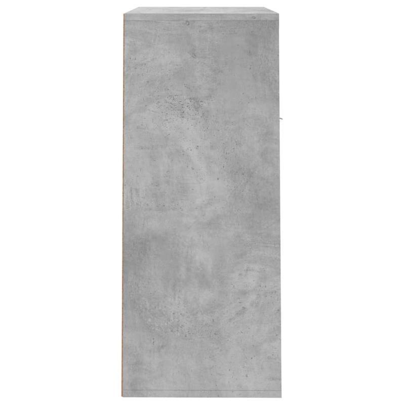 Schoenenkast – Schoenenrek – Schoenenopberger – Schoenenbank – Halmeubel – Beton-Grijs – Compact 60x35x84 cm – Stevig Houtvezelplaat
