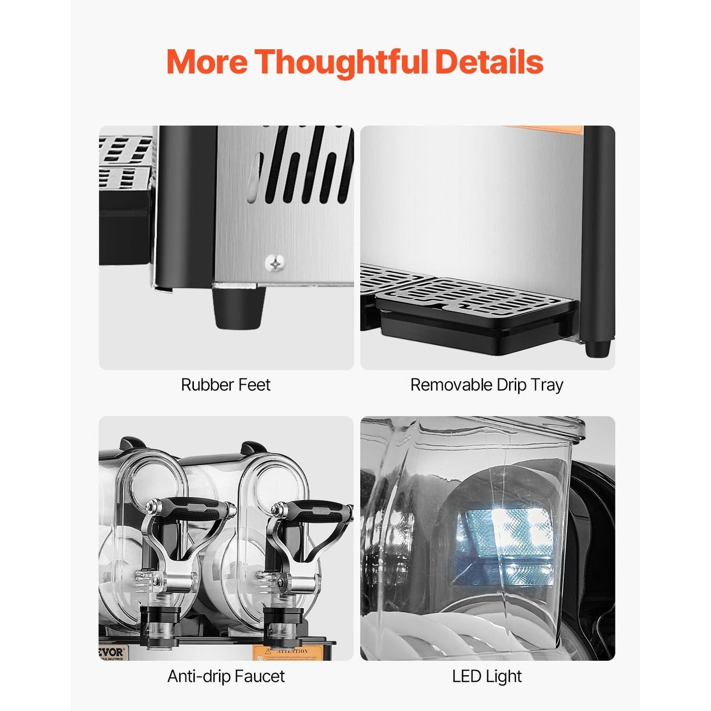 Slushiemachine – Slushmaker – IJsdrankmachine – Frozen Drink Maker – Margarita Machine – 2 x 3 Liter Tanks – 15 Instelbare Temperatuurniveaus