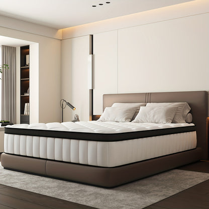 Pocketveringmatras – Federbed – Matras – Slaapmatras – Springmatras – 90x200 cm – 7-Zone Indeling – Memory Foam & Katoen